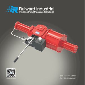 G-DA Type Manual Hydraulic Single Cylinder Double Acting Fork Type Pneumatic Actuator