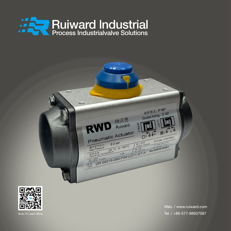 AT-DA Type Double Acting Gear Rack Pneumatic Actuator