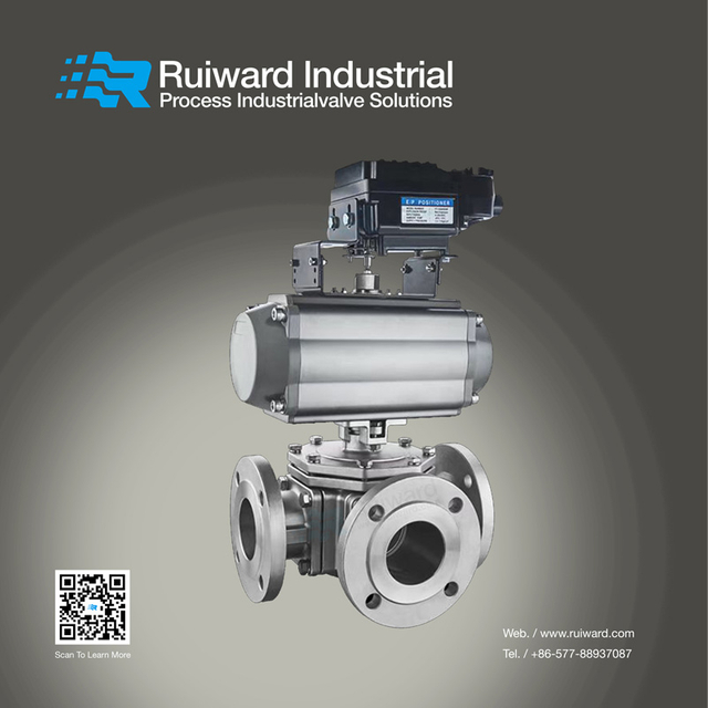 High Platform Three-way Ball Valve